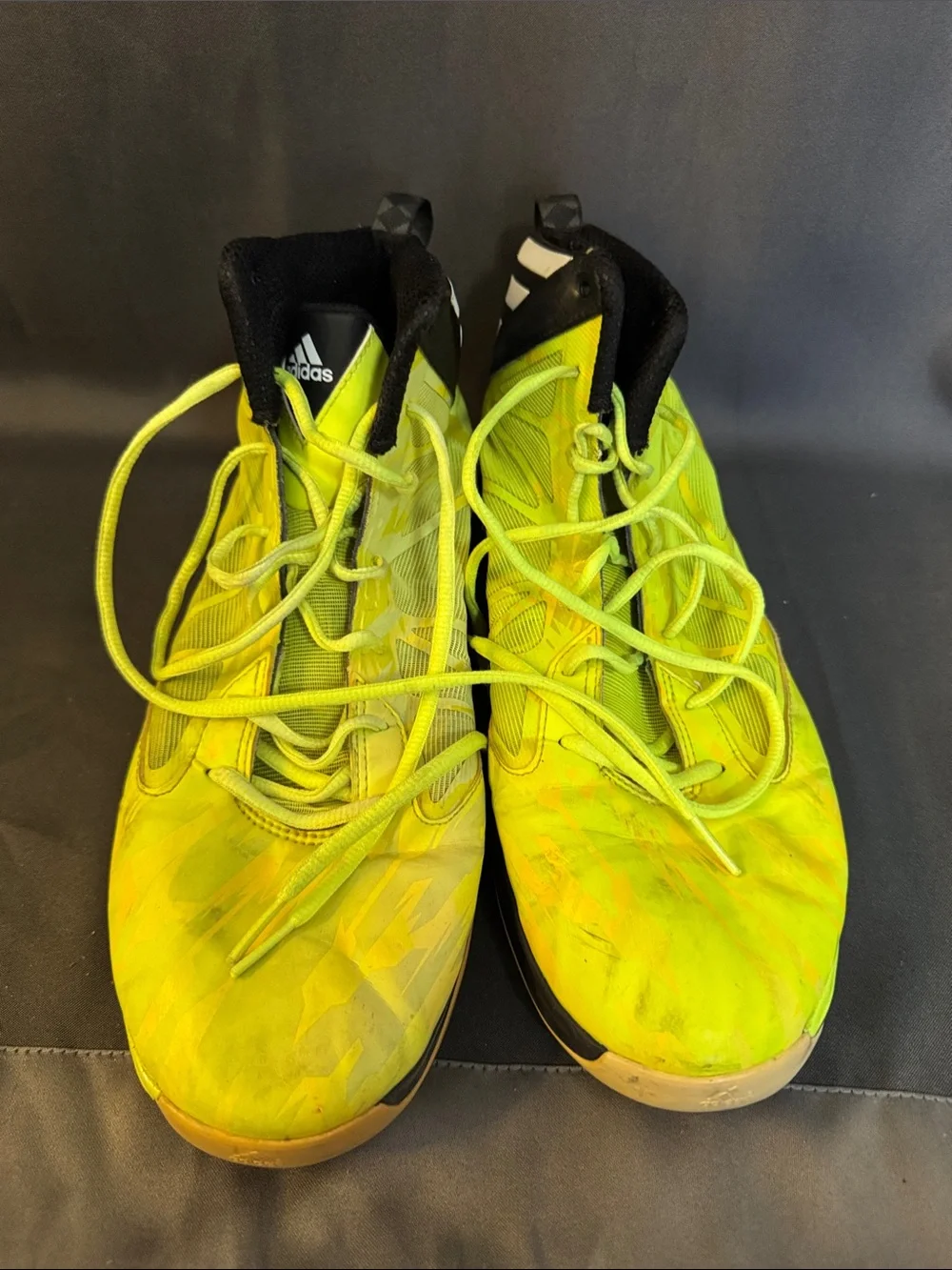 Adidas Sprintweb fluorescent Yellow Hi-top Basketball shoes